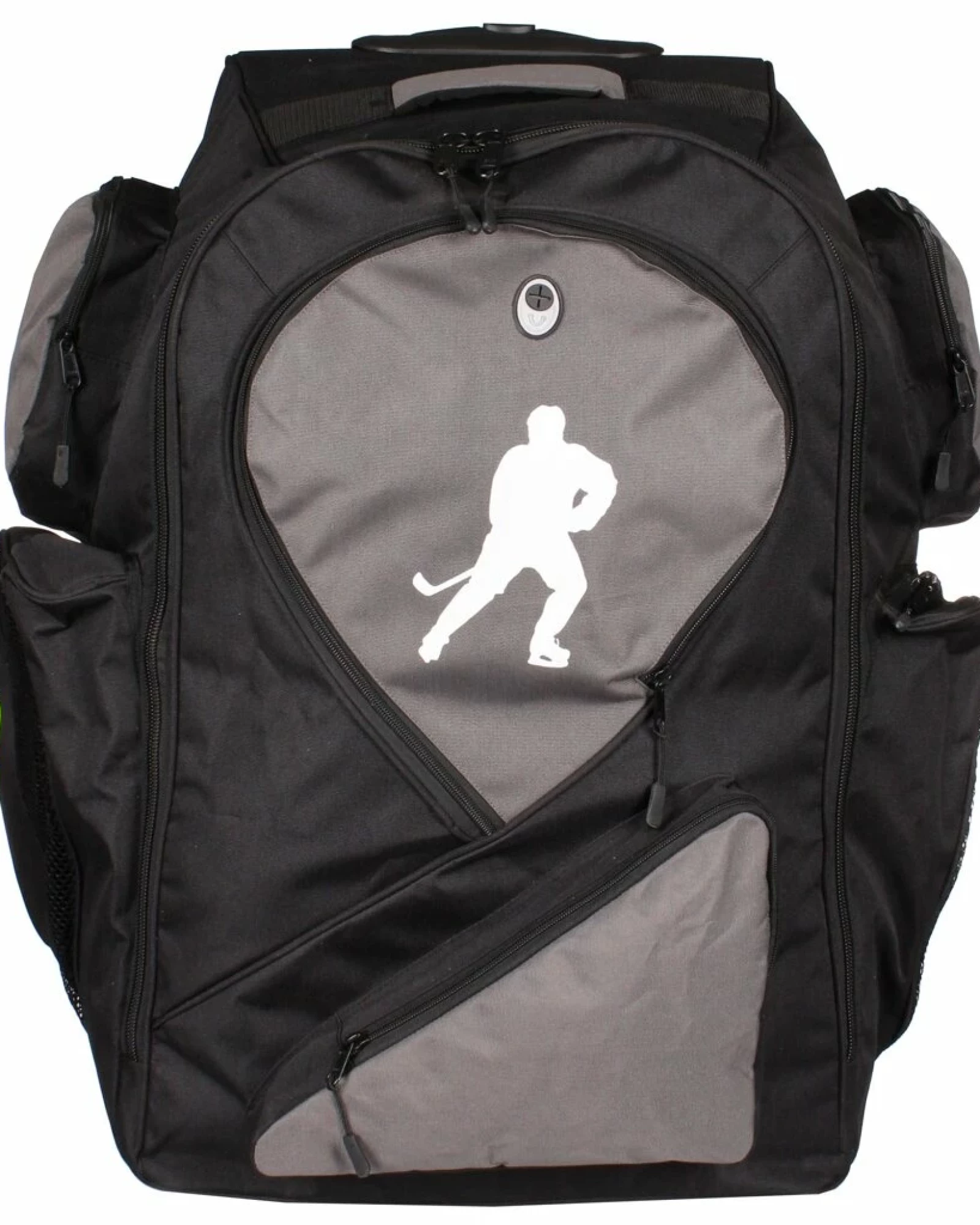 Rucsac cu roti pentru hochei Merco Hockey League, negru-gri