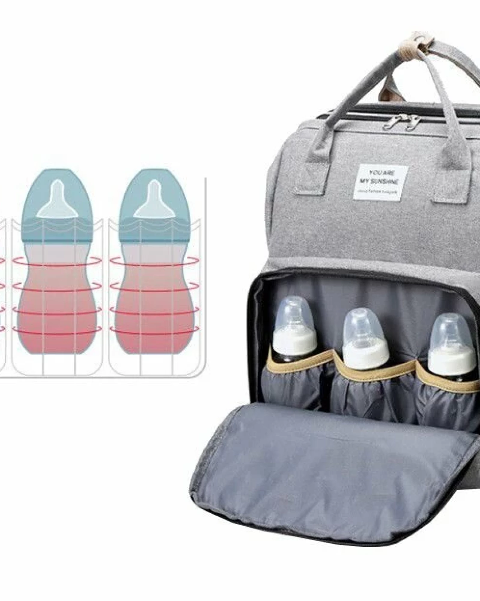 Rucsac multifunctional bebelusi Mommy, navy