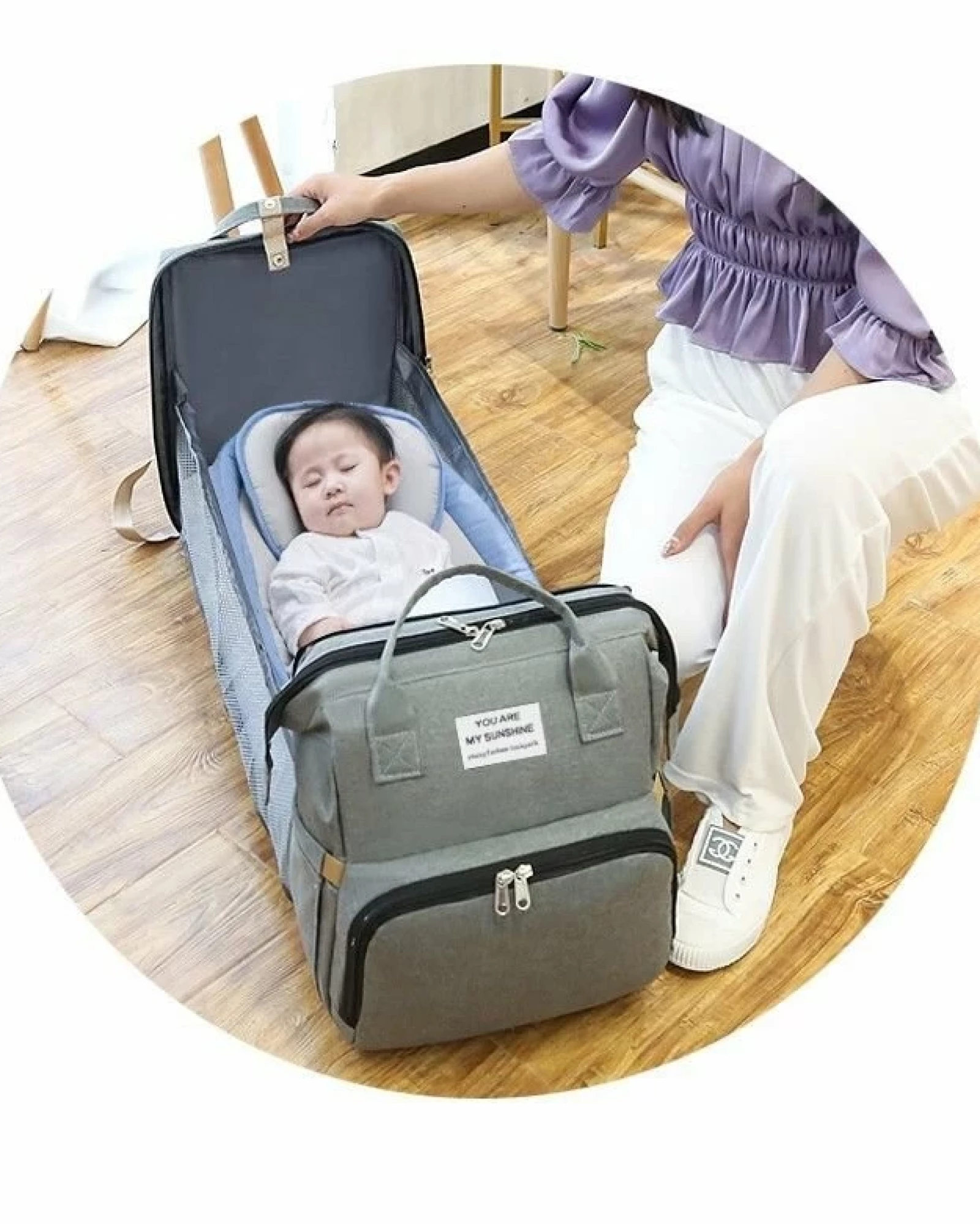 Rucsac multifunctional bebelusi Mommy, navy