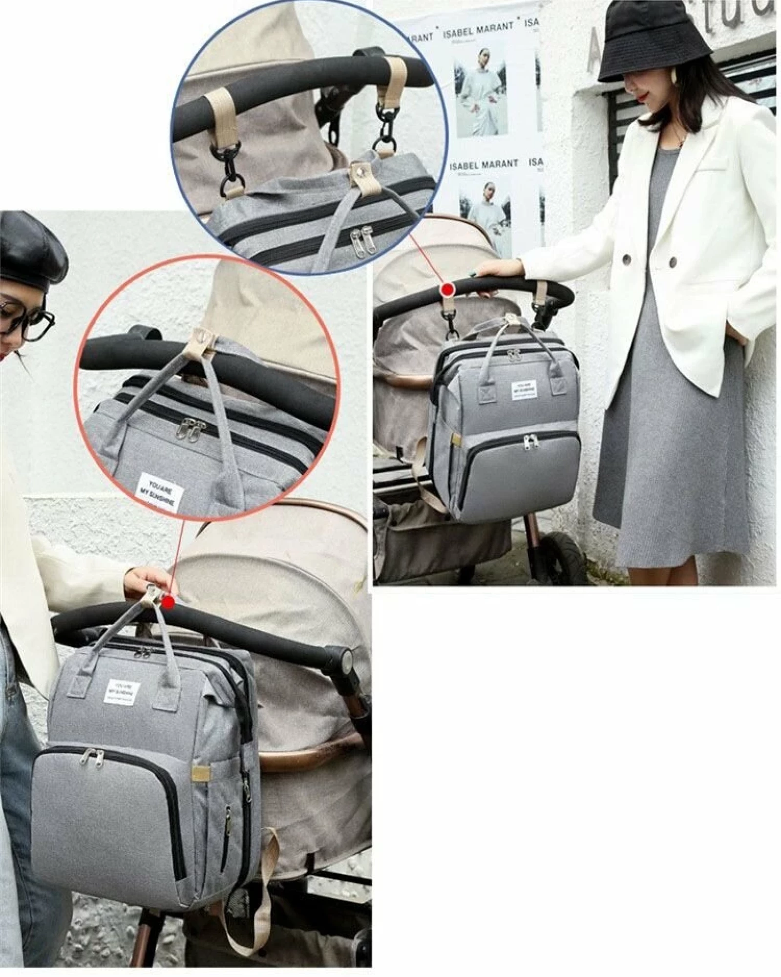 Rucsac multifunctional bebelusi Mommy, navy