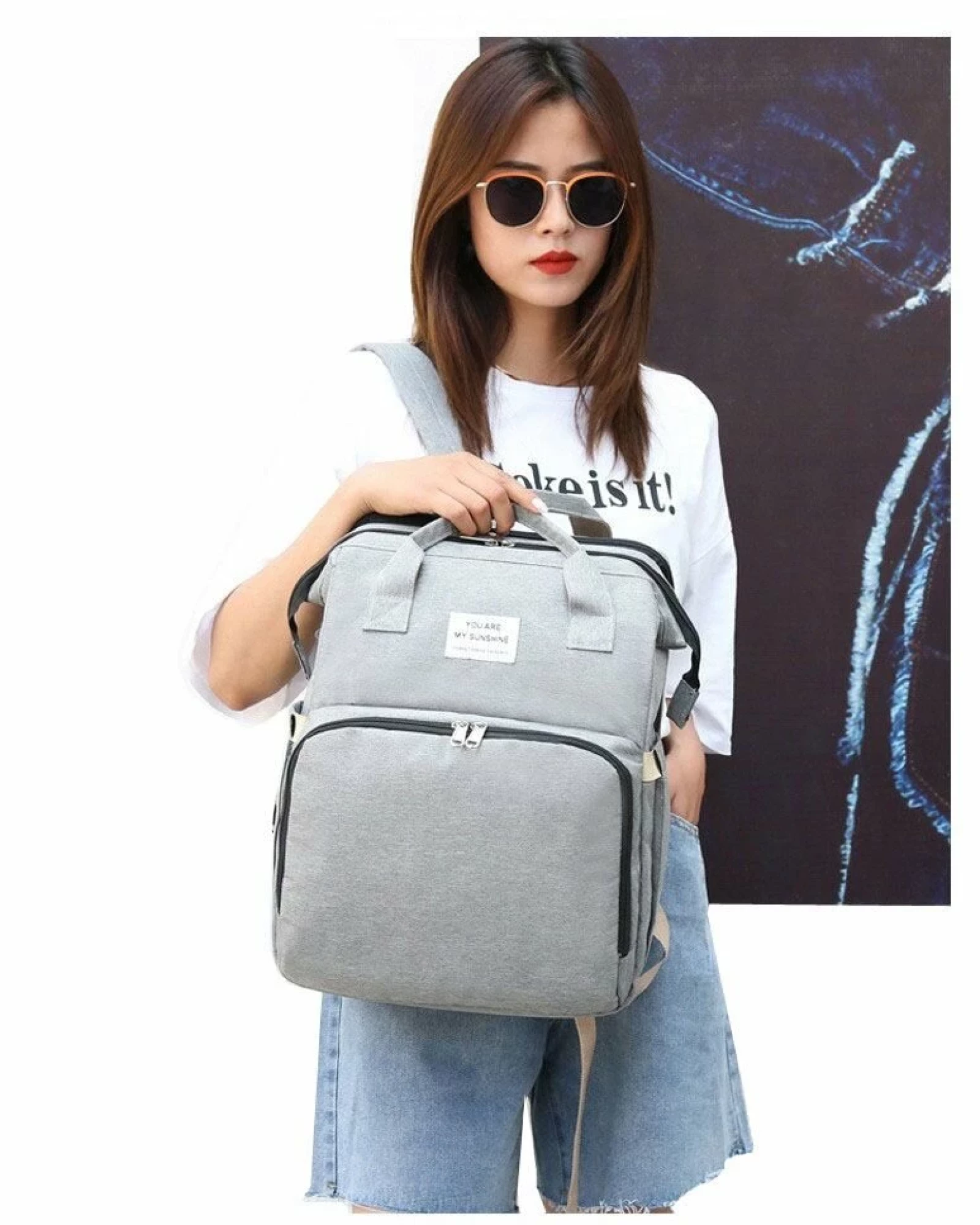 Rucsac multifunctional bebelusi Mommy, navy