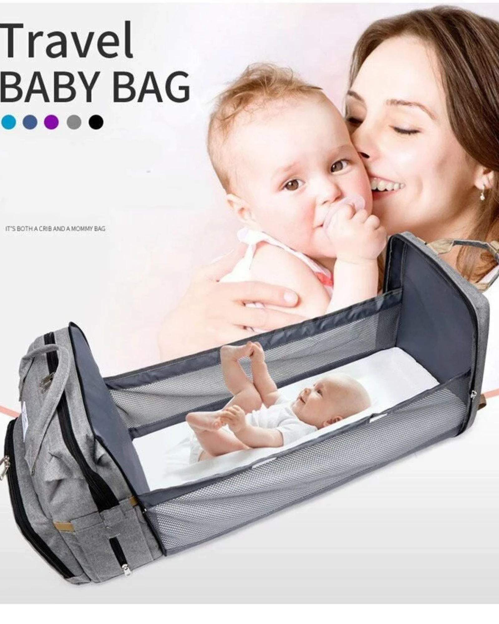 Rucsac multifunctional bebelusi Mommy, navy