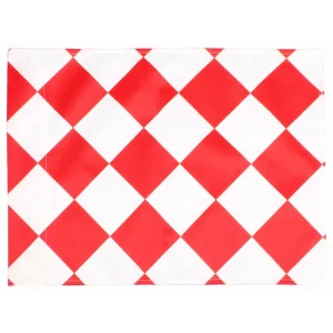 Soccer Corner Flag  steag de corner din tesatura, rosu-alb
